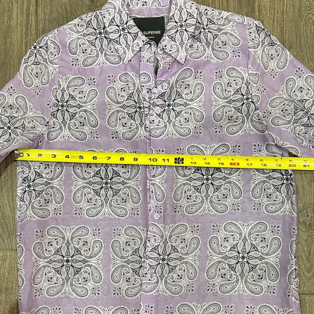 Le Superbe "Future Ex BF" bandana-printed button-front shirt - Picture 4 of 10